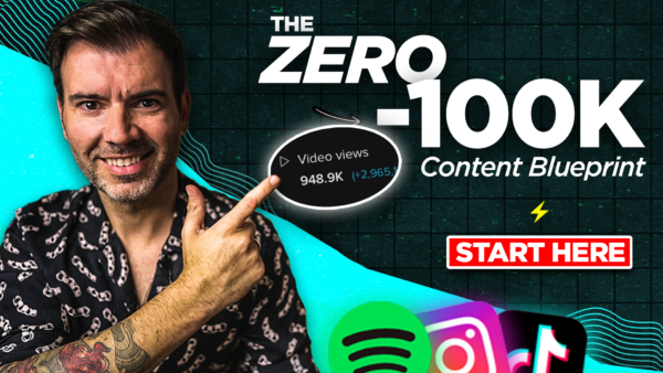 course video poster: The Zero To 100K Content Blueprint For Musicians