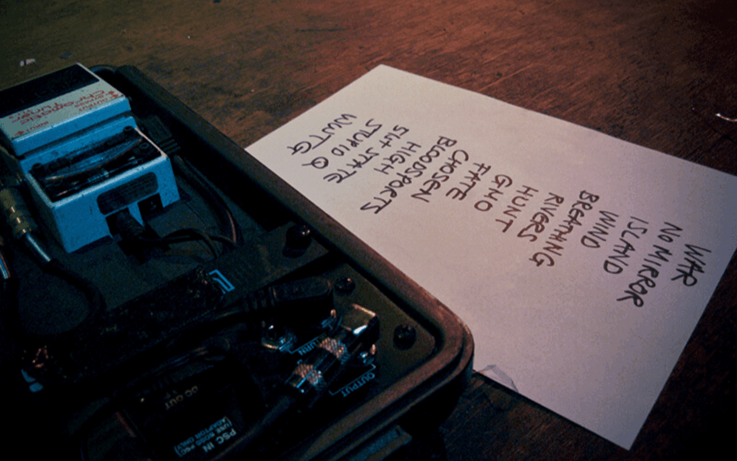 How to write a set list