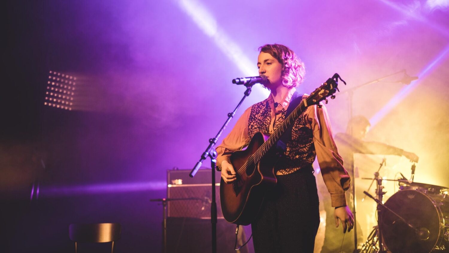 female singer on stage